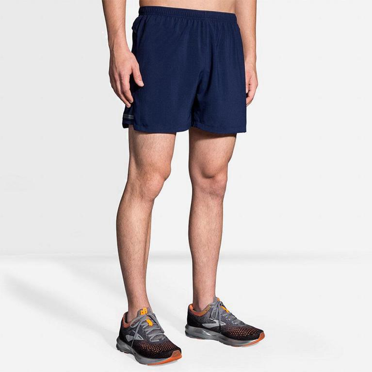 Brooks Sherpa 5 Australia - Men's Running Shorts - Blue (346170-SDE)